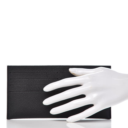 Louis Vuitton Calfskin Felicie Chain Wallet Card Holder Insert Black 2 of 6