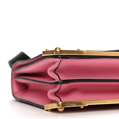 Prada City Calf Saffiano Cahier Bag Geranio Black 8 of 9