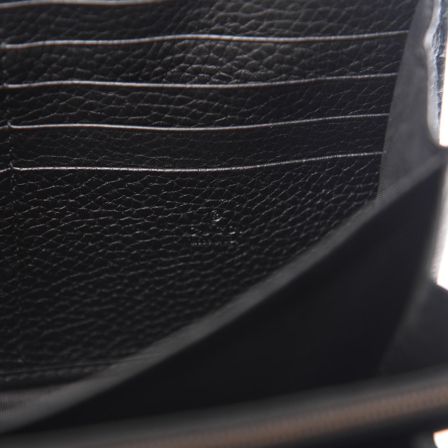 Calfskin GG Marmont Chain Wallet Black