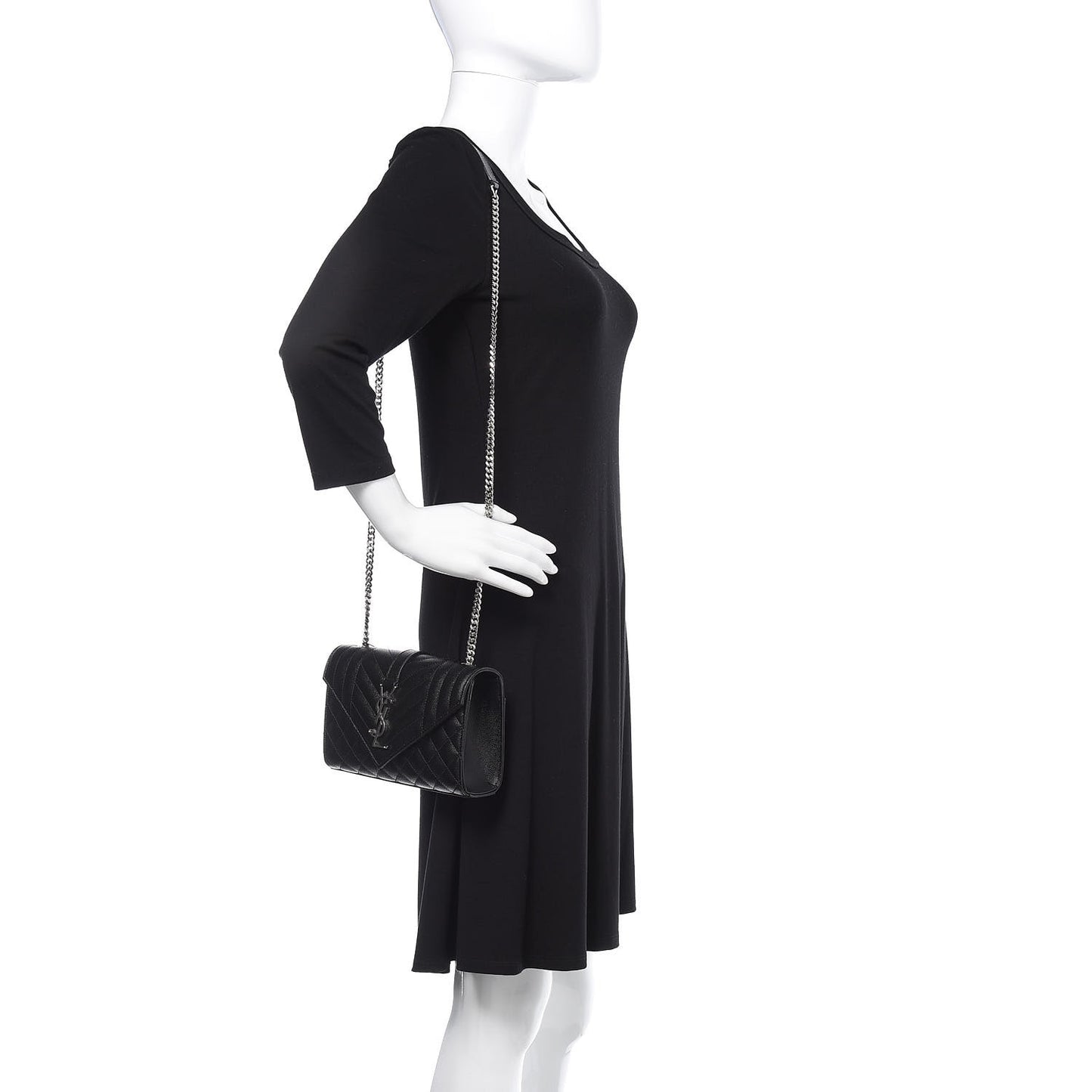 Grain De Poudre Tri-Quilt Small College Monogram Satchel Black