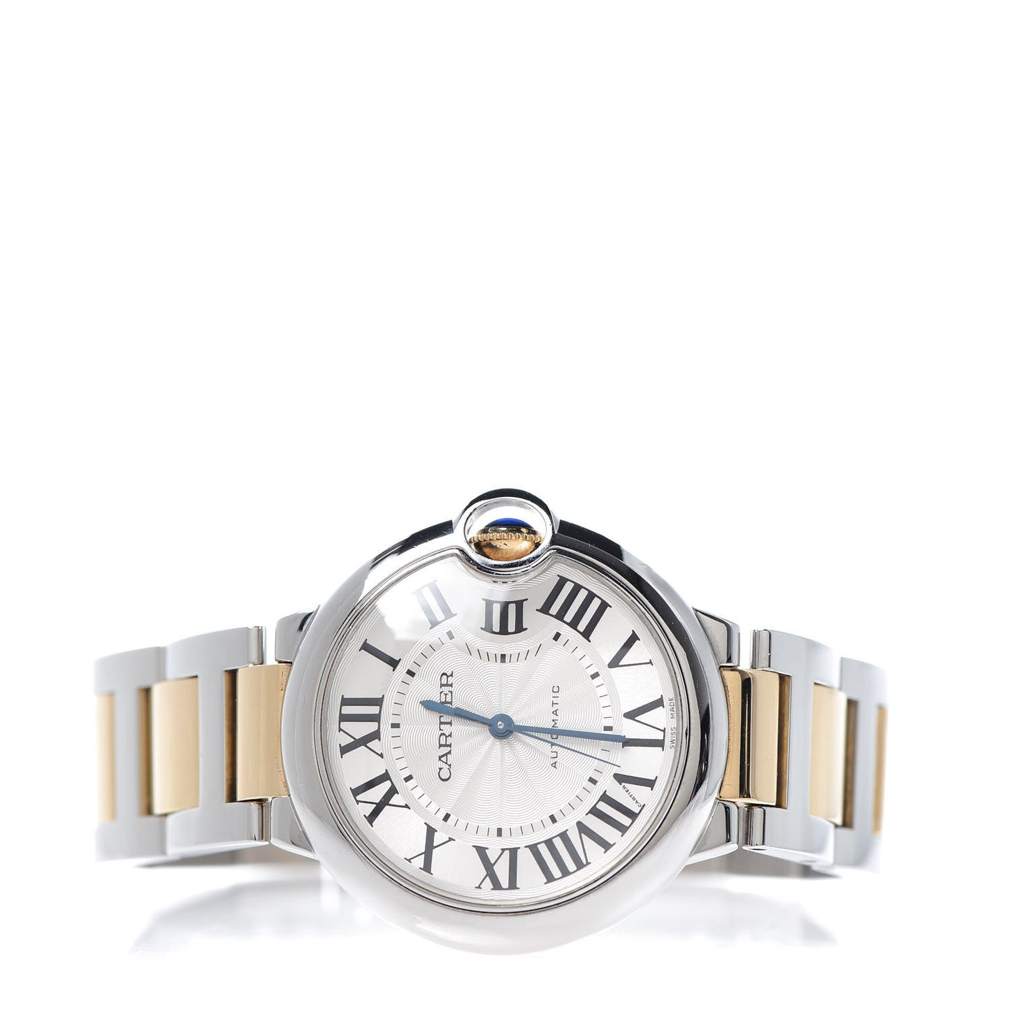 Stainless Steel 18K Yellow Gold 36mm Ballon Bleu De Automatic Watch
