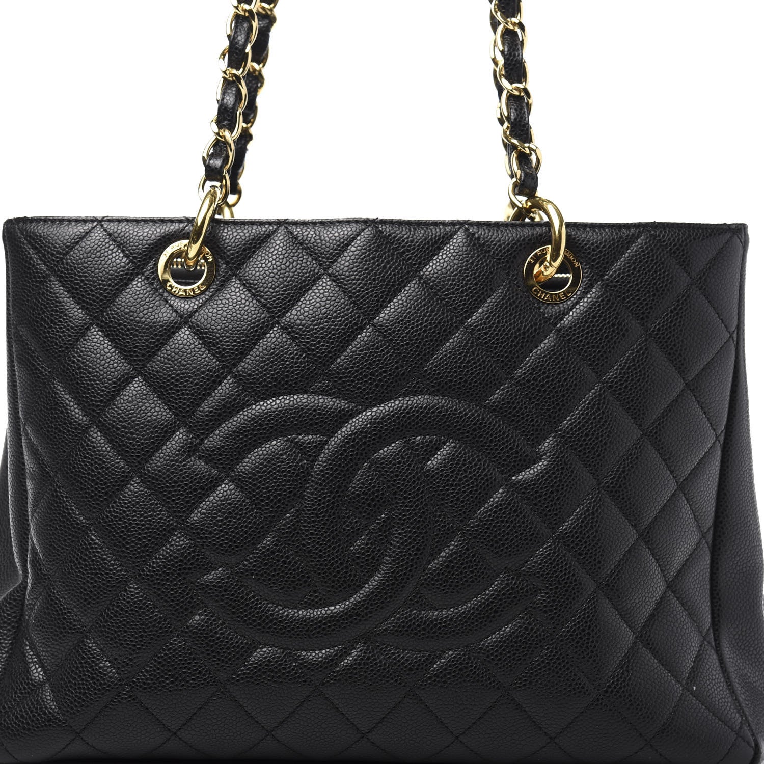 Chanel Caviar Quilted Grand Shopping Tote GST Black 12 of 12