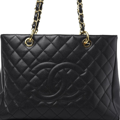 Chanel Caviar Quilted Grand Shopping Tote GST Black 12 of 12