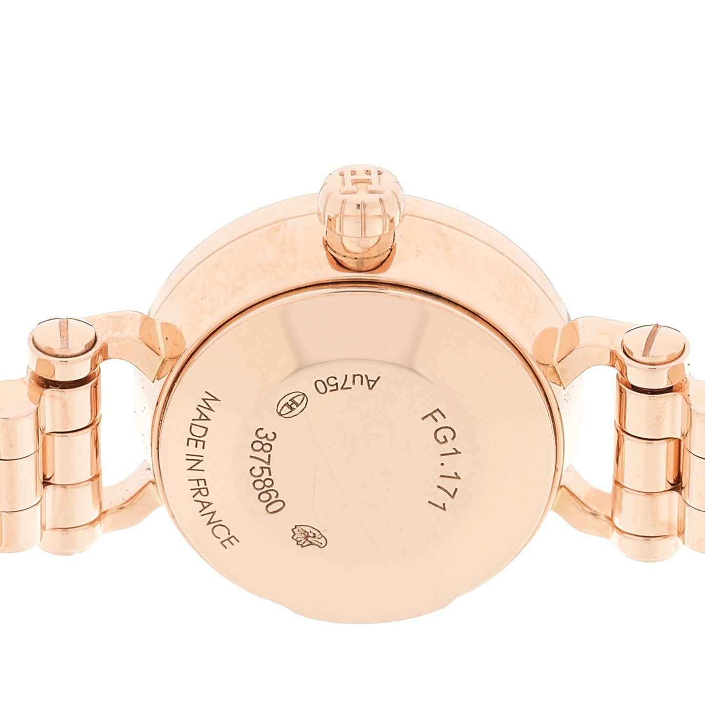 18K Rose Gold Diamond Bezel 16mm Faubourg Quartz Watch