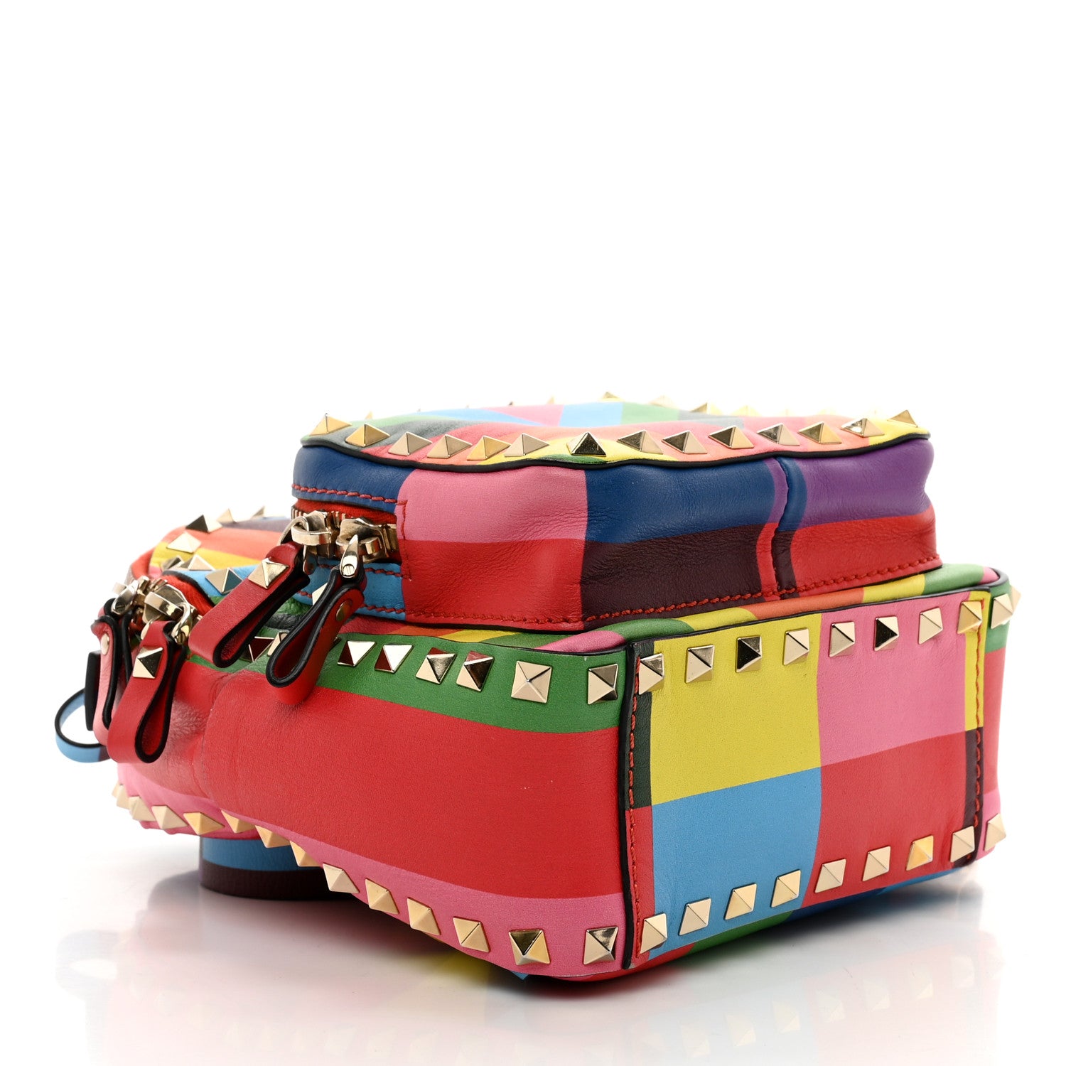 Valentino Garavani Calfskin 1973 Mini Rockstud Backpack Multicolor 5 of 10