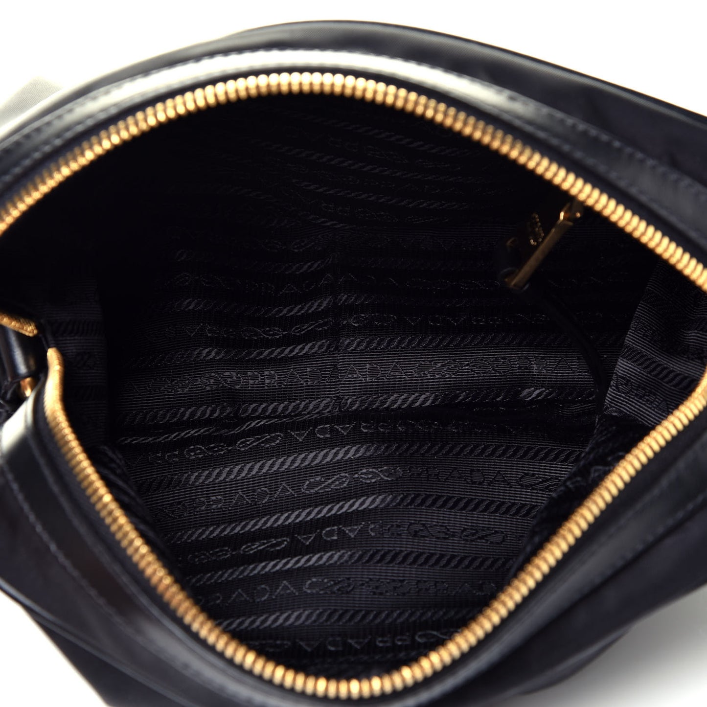 Tessuto Nylon Soft Calf Camera Bag Black
