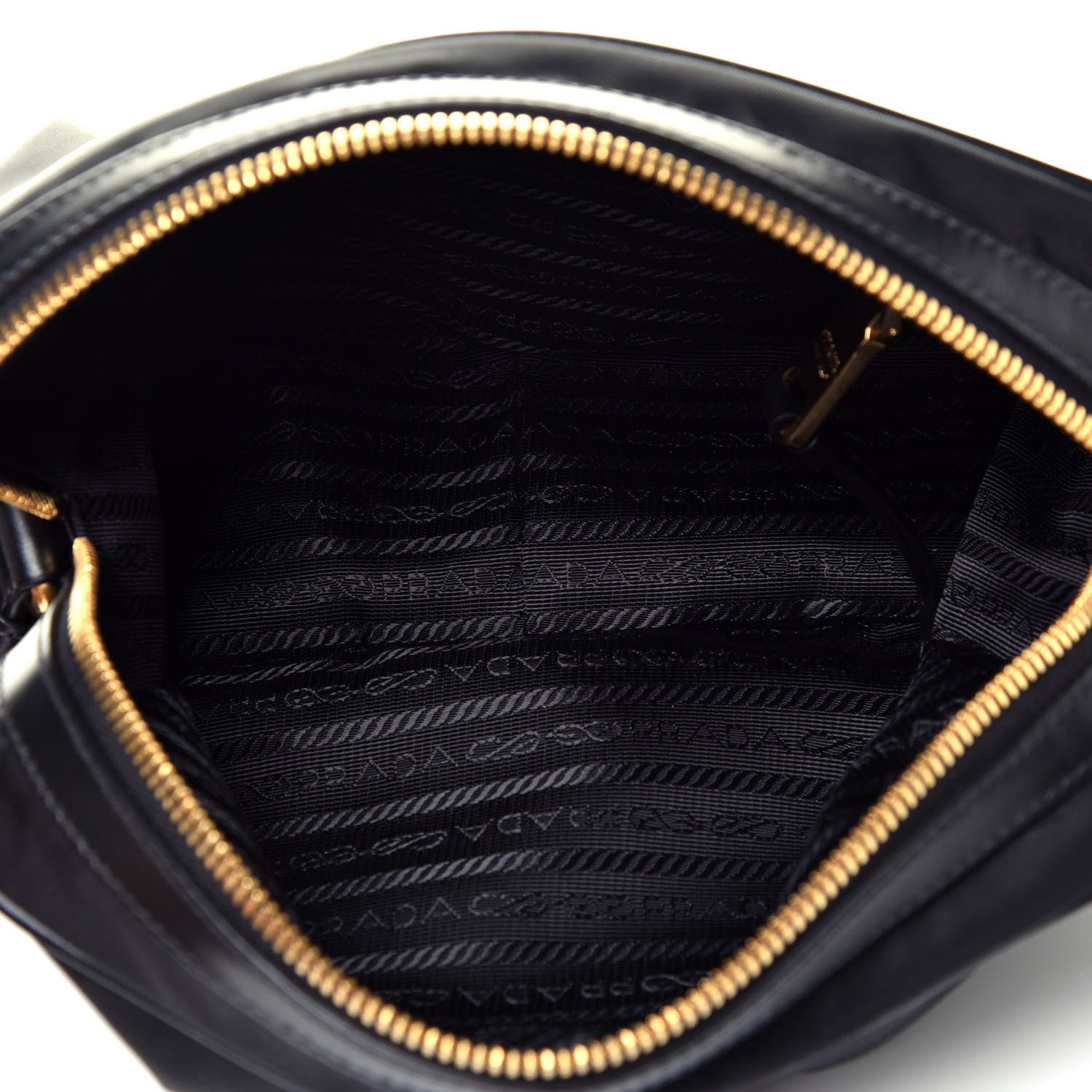 Prada Tessuto Nylon Soft Calf Camera Bag Black 5 of 9