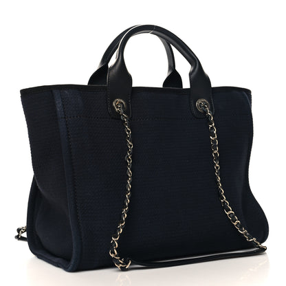Chanel Mixed Fibers Small Deauville Tote Black 4 of 11