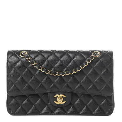 Chanel Caviar Quilted Medium Double Flap Black 1 of 15