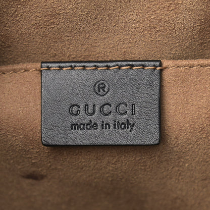 Gucci GG Supreme Monogram Calfskin Padlock Backpack Beige Cuir Black 6 of 12