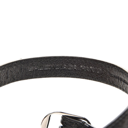 Balenciaga Agneau Giant 12 Silver Hardware Triple Tour Bracelet S Black 4 of 6