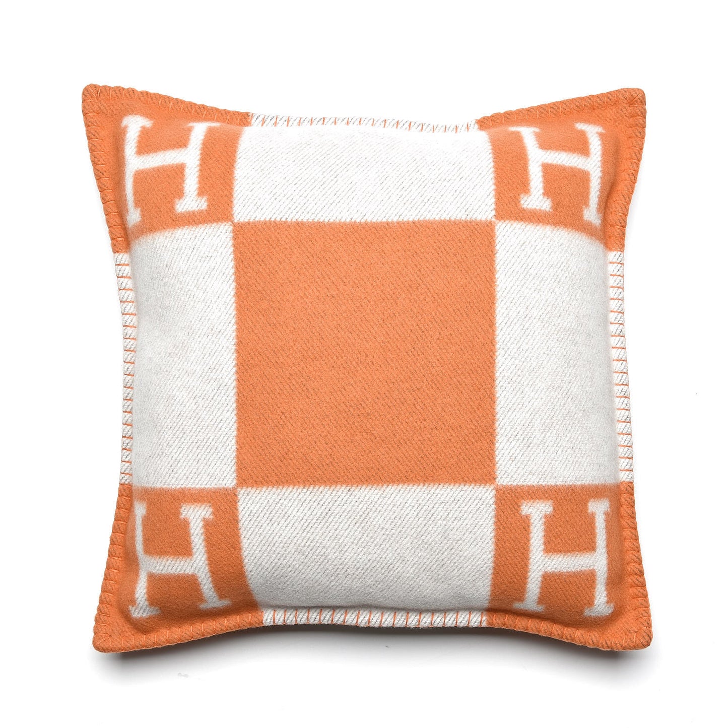 Wool Cashmere Avalon Pillow PM Ecru Potiron