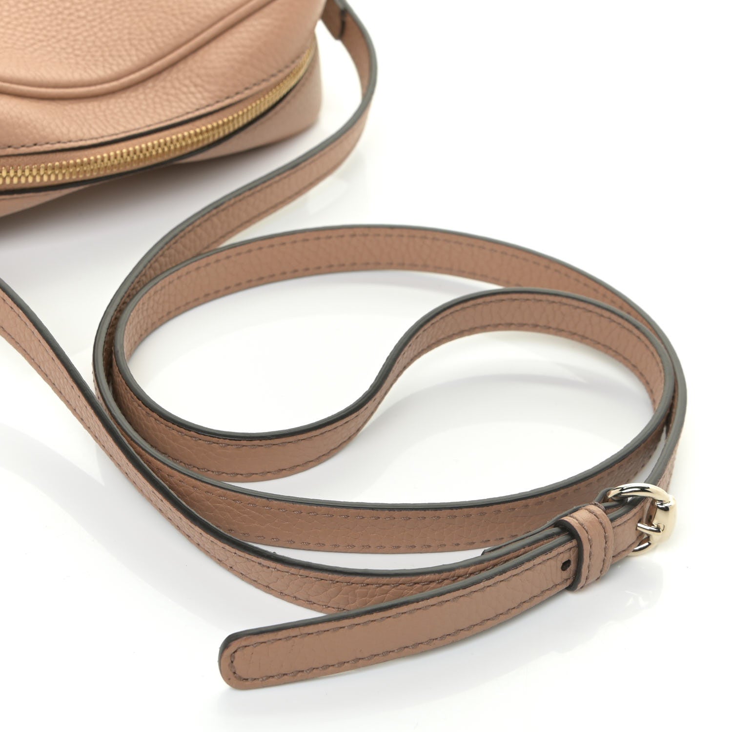 Gucci Pebbled Calfskin Small Soho Disco Bag Camelia 13 of 14