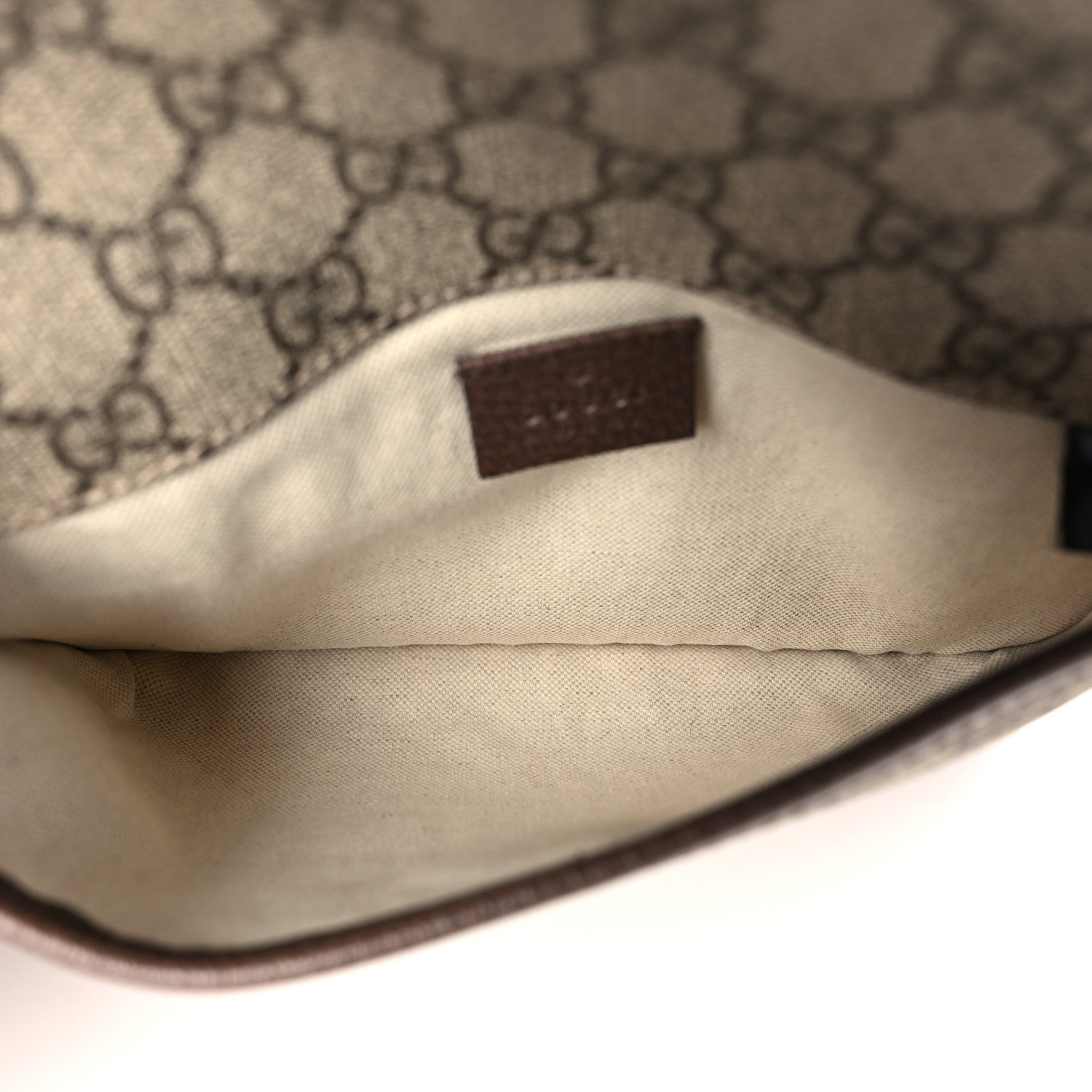 Gucci GG Supreme Web Totem Three Piece Monogram Shoulder Bag Dark Brown 5 of 9