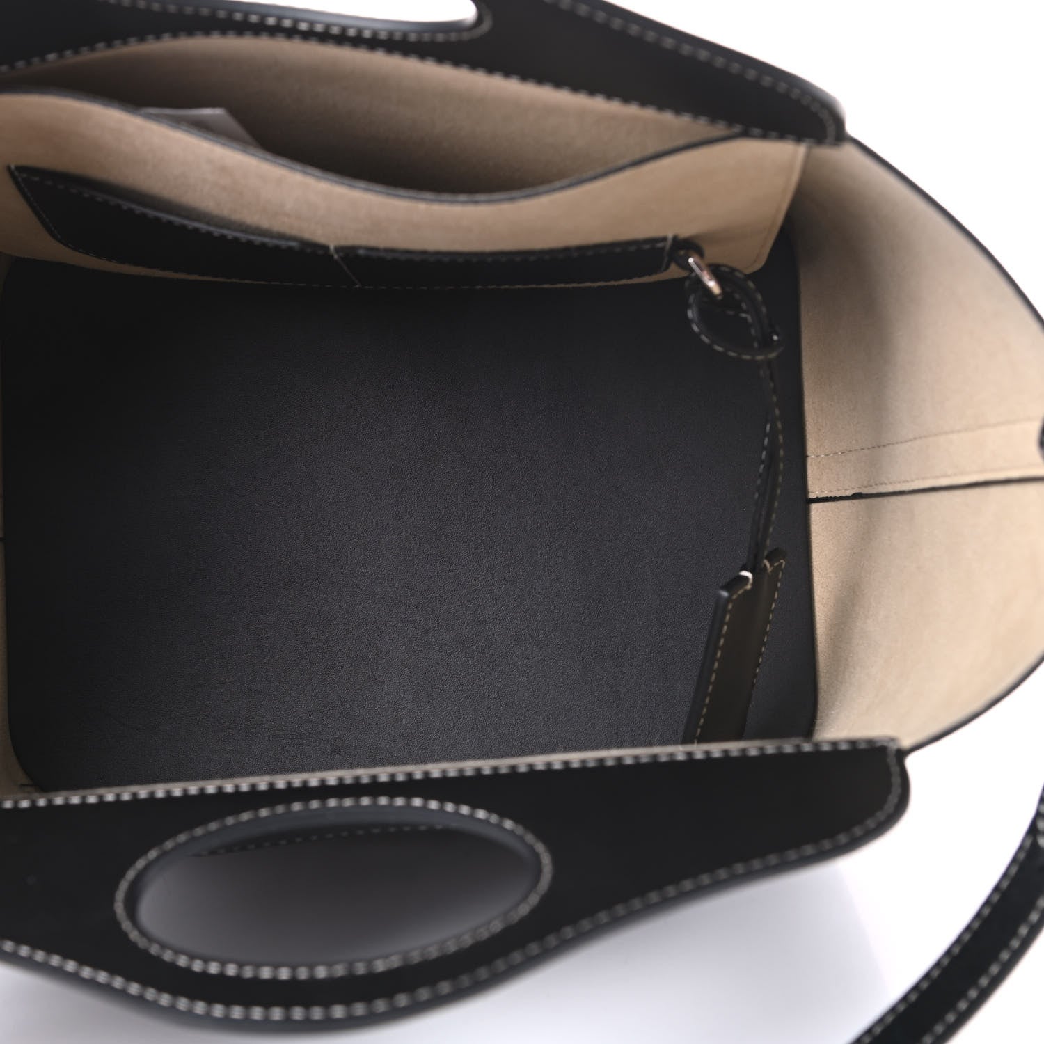 Burberry Soft Calfskin Mini Pocket Cabas Tote Black 5 of 9