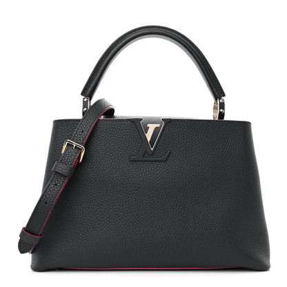 Louis Vuitton Taurillon Capucines PM Cobalt Fuchsia 1 of 11