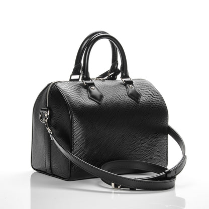 Louis Vuitton Epi Speedy Bandouliere 25 Black 3 of 6