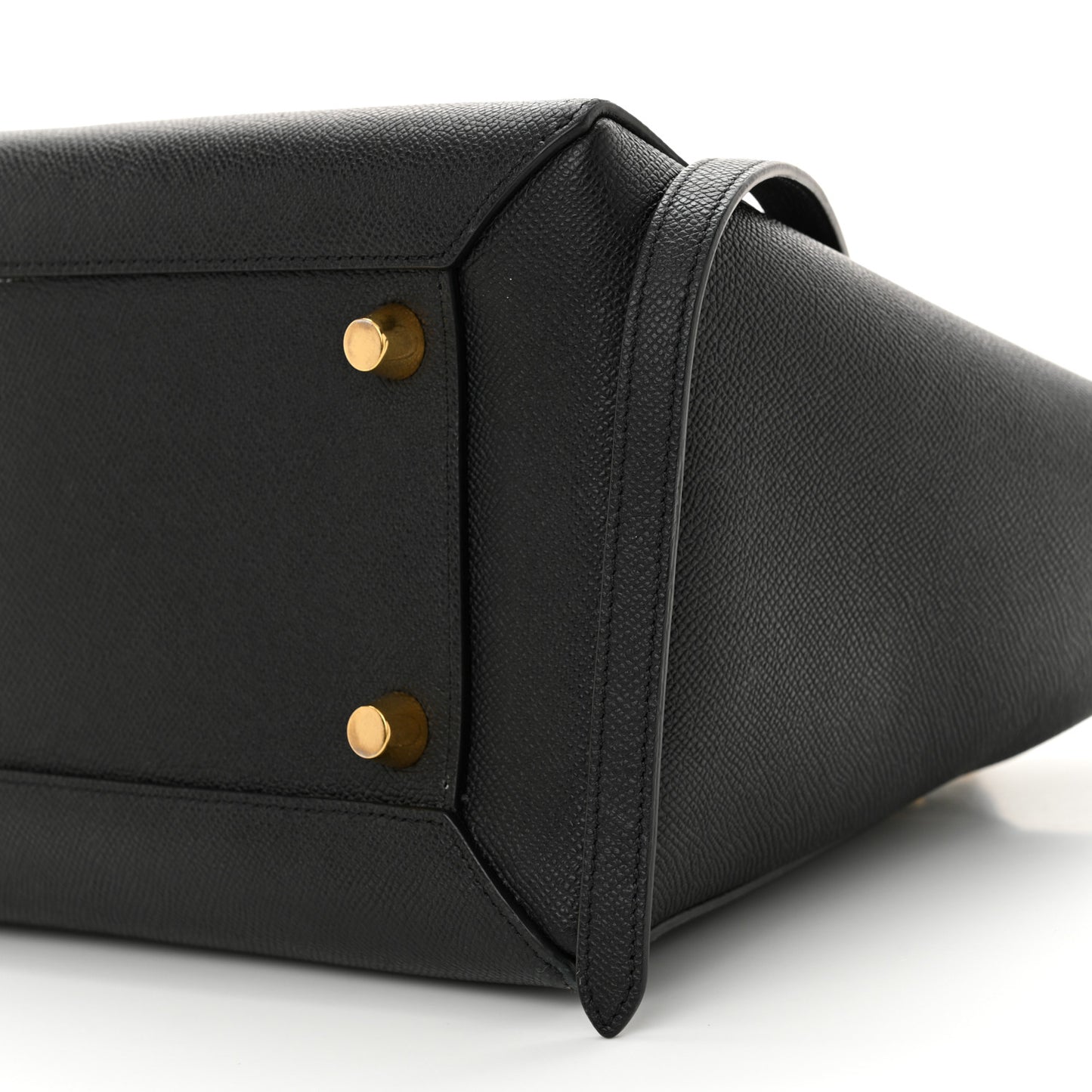 Grained Calfskin Mini Belt Bag Black
