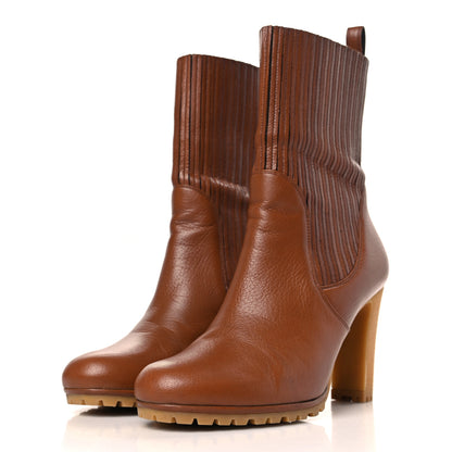 Gucci Calfskin Edith Ankle Boots 38 Cuir 3 of 7