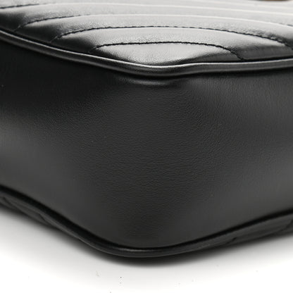 Saint Laurent Calfskin Matelasse Monogram Lou Camera Bag Black 8 of 9