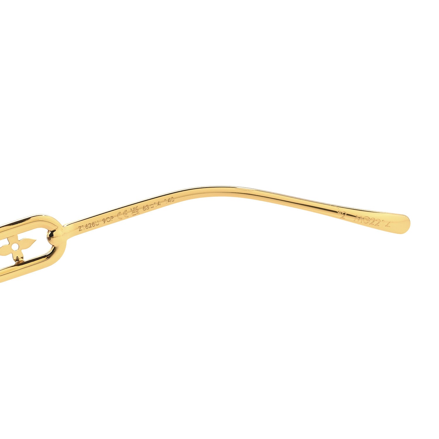 Louis Vuitton Metal Rimless LV Jewel Cat Eye Sunglasses Z1626U Gradient Blue 6 of 7