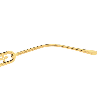 Louis Vuitton Metal Rimless LV Jewel Cat Eye Sunglasses Z1626U Gradient Blue 6 of 7