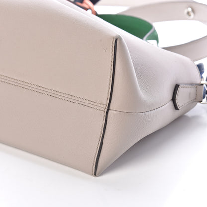 Fendi Vitello Dolce 4 Color Medium By The Way Boston Bag Grigio Polvere Emerald Multicolor 10 of 10