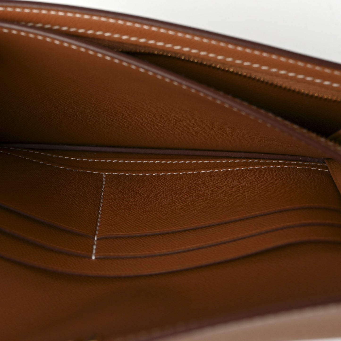 Madame Calfskin Kelly Pocket Long Wallet Gold