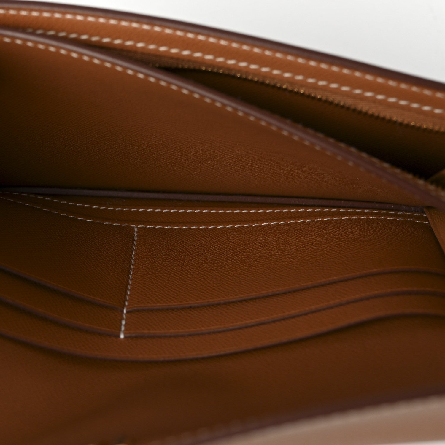 Hermes Madame Calfskin Kelly Pocket Long Wallet Gold 5 of 8