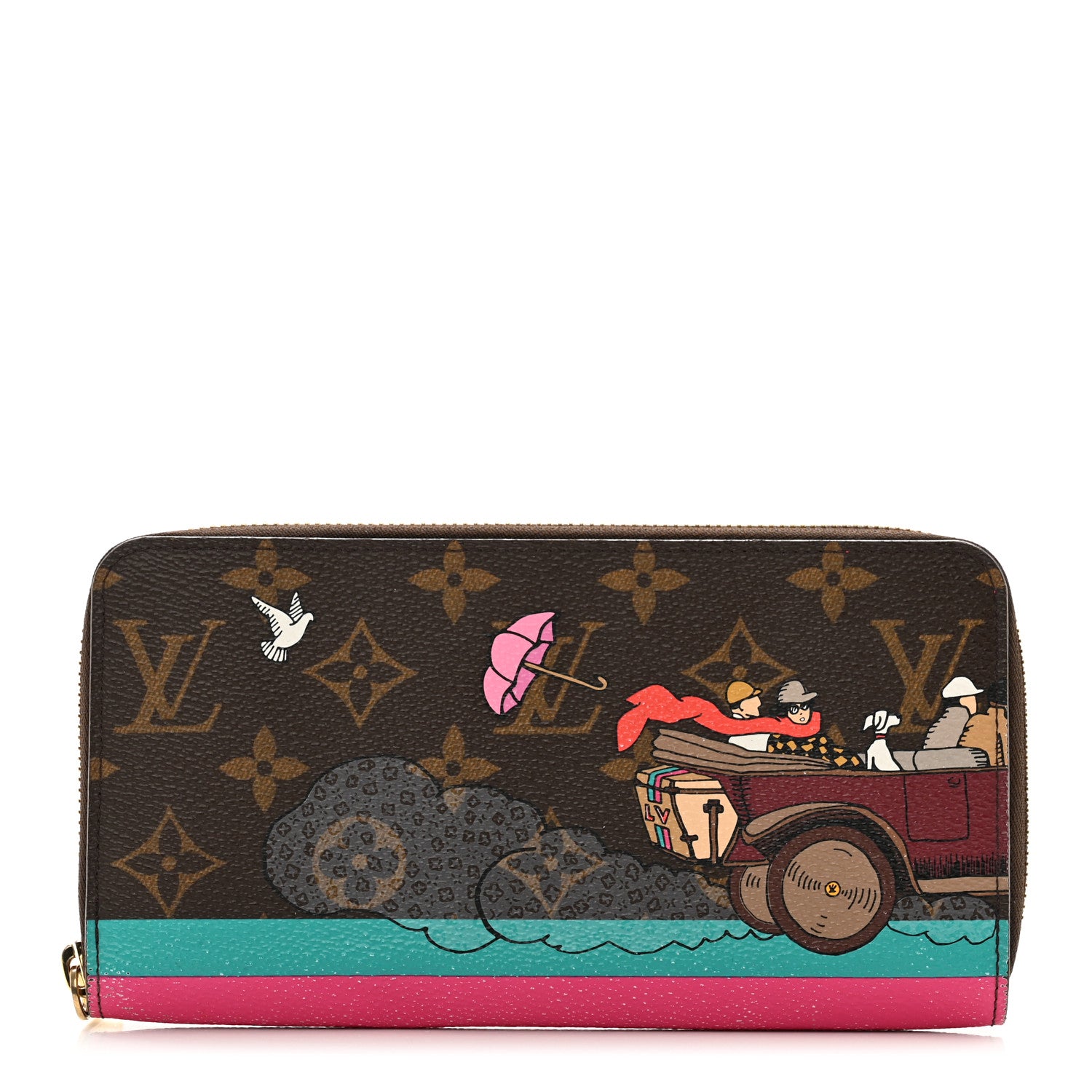 Louis Vuitton Monogram 2015 Christmas Animation Zippy Wallet Hibiscus 1 of 8