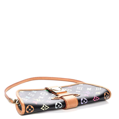 Louis Vuitton Monogram Multicolor Shirley Black 3 of 9