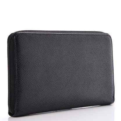 Chanel Caviar Large Timeless CC Zip Around Organizer Wallet Black 3 of 9