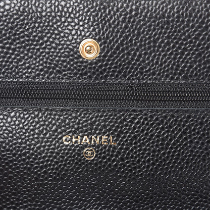 Chanel Caviar Quilted Wallet On Chain WOC Black 7 of 11