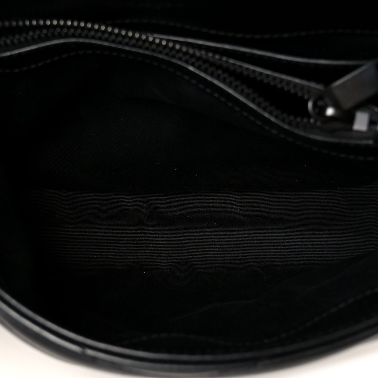 Calfskin Y Quilted Monogram Monochrome Small Loulou Chain Satchel Black