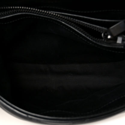Saint Laurent Calfskin Y Quilted Monogram Monochrome Small Loulou Chain Satchel Black 5 of 11