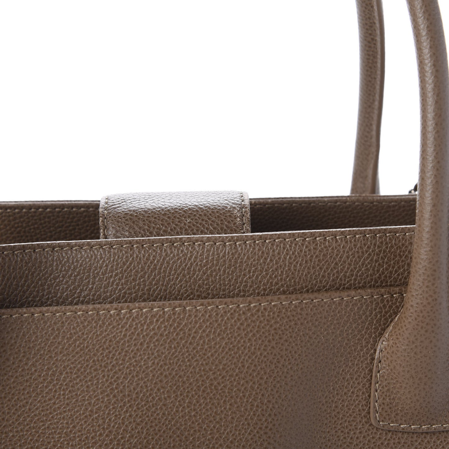Calfskin Cerf Executive Shopper Tote Beige