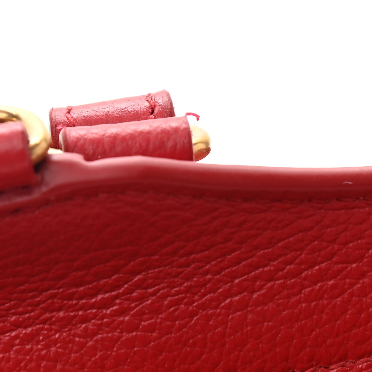 Balenciaga Grained Calfskin Neo Classic Gold Hardware Nano City Crossbody Medium Red 12 of 14