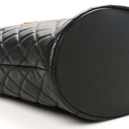 Chanel Calfskin Quilted Boy Bucket Bag Black 8 of 10