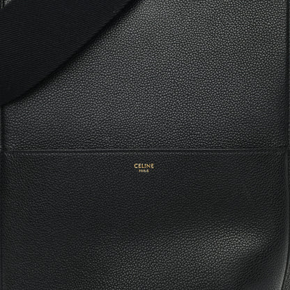 Celine Soft Grained Calfskin Sangle Bucket Bag Black 6 of 9