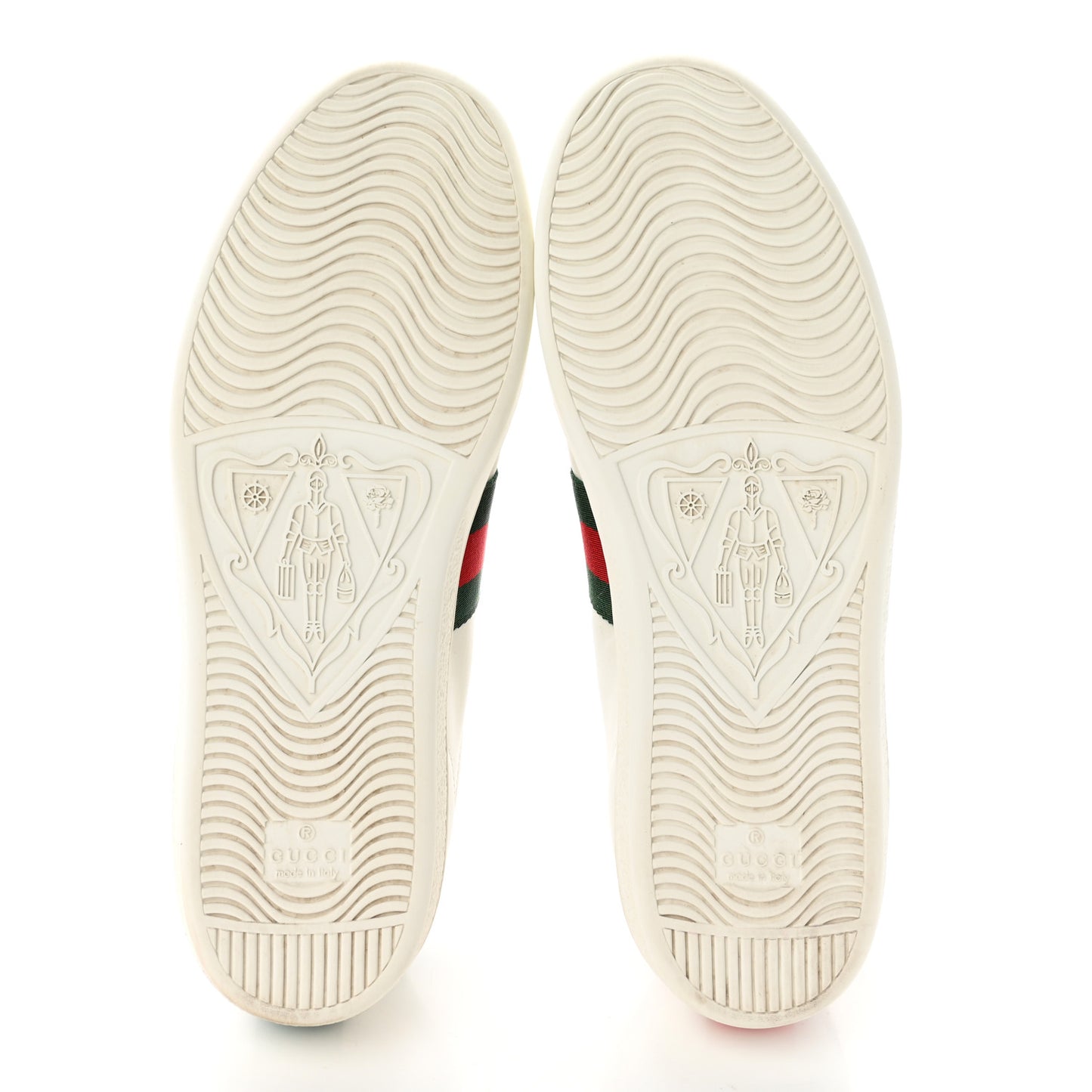 Calfskin Ayers Bee Embroidered Womens Ace Sneakers 39.5 White Green