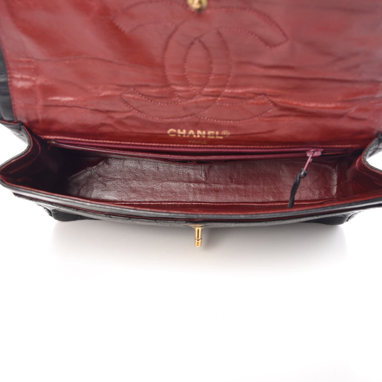 Chanel Lambskin Quilted Medium Double Flap Black 5 of 15