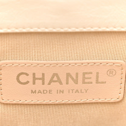 Chanel Glazed Calfskin Raffia Vanity Case Bag White Beige 6 of 12