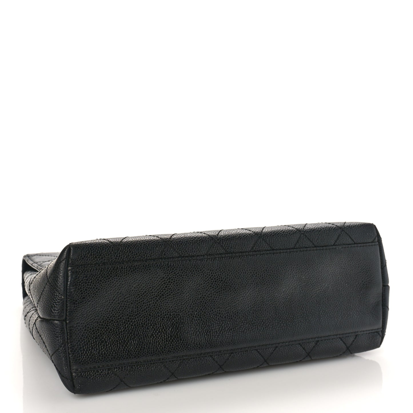 Caviar Quilted Jumbo Kelly Flap Black