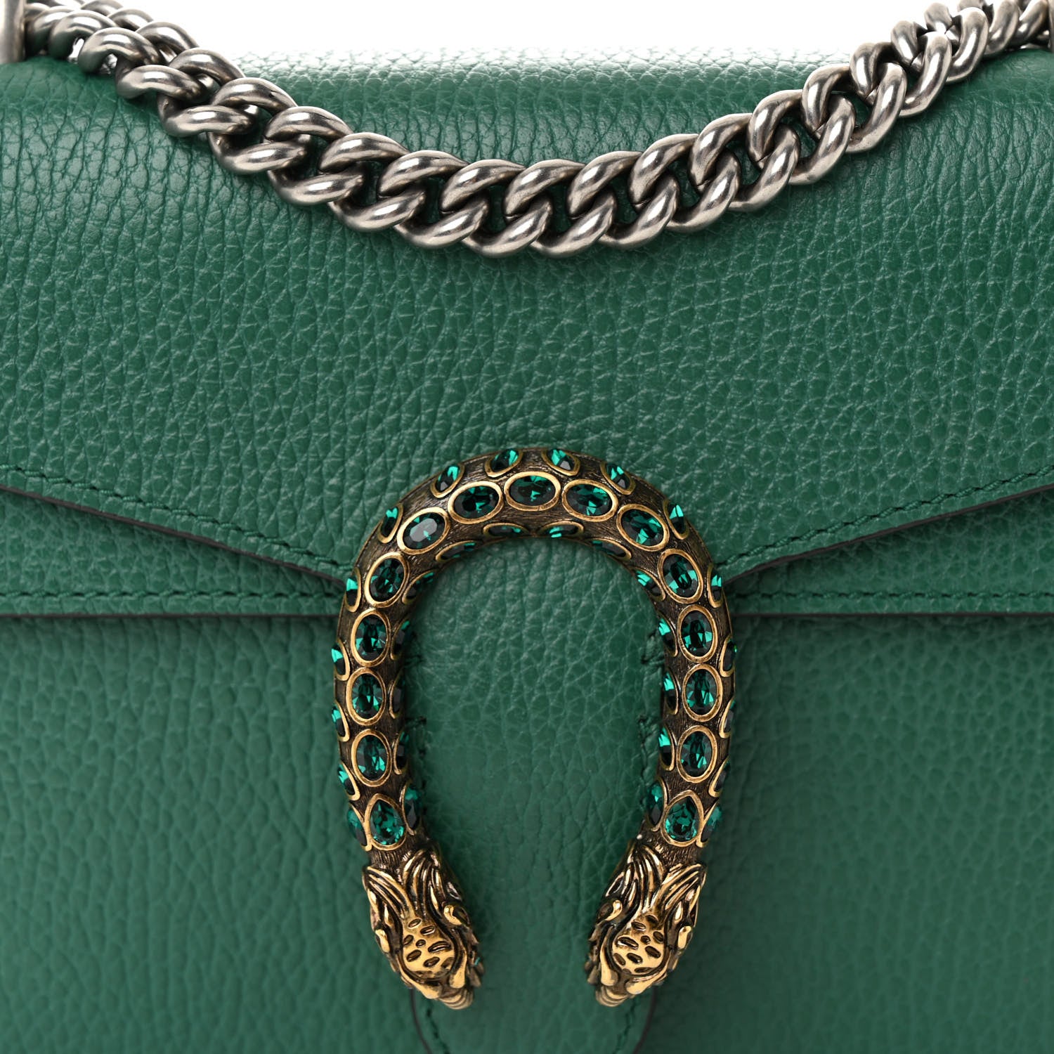Gucci Calfskin Mini Dionysus Shoulder Bag Emerald 8 of 10