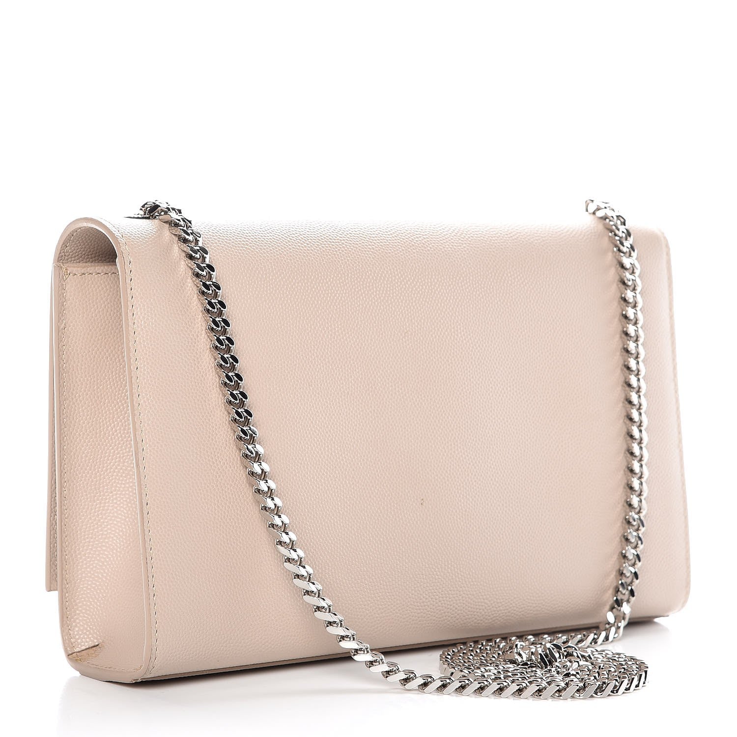 Saint Laurent Grain De Poudre Medium Monogram Kate Satchel Rose Poudre 3 of 8