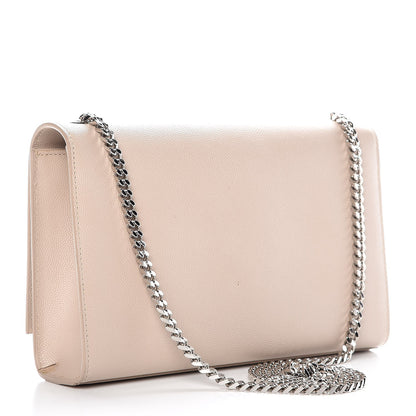 Saint Laurent Grain De Poudre Medium Monogram Kate Satchel Rose Poudre 3 of 8