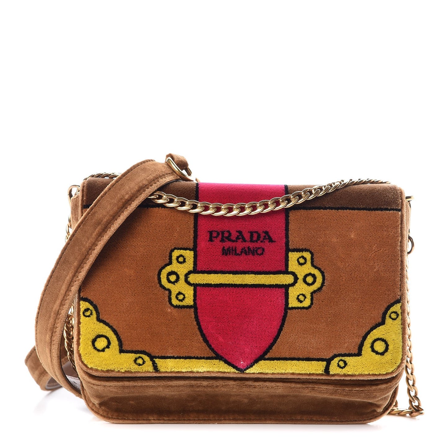 Velvet Cahier Belt Bag Cammello