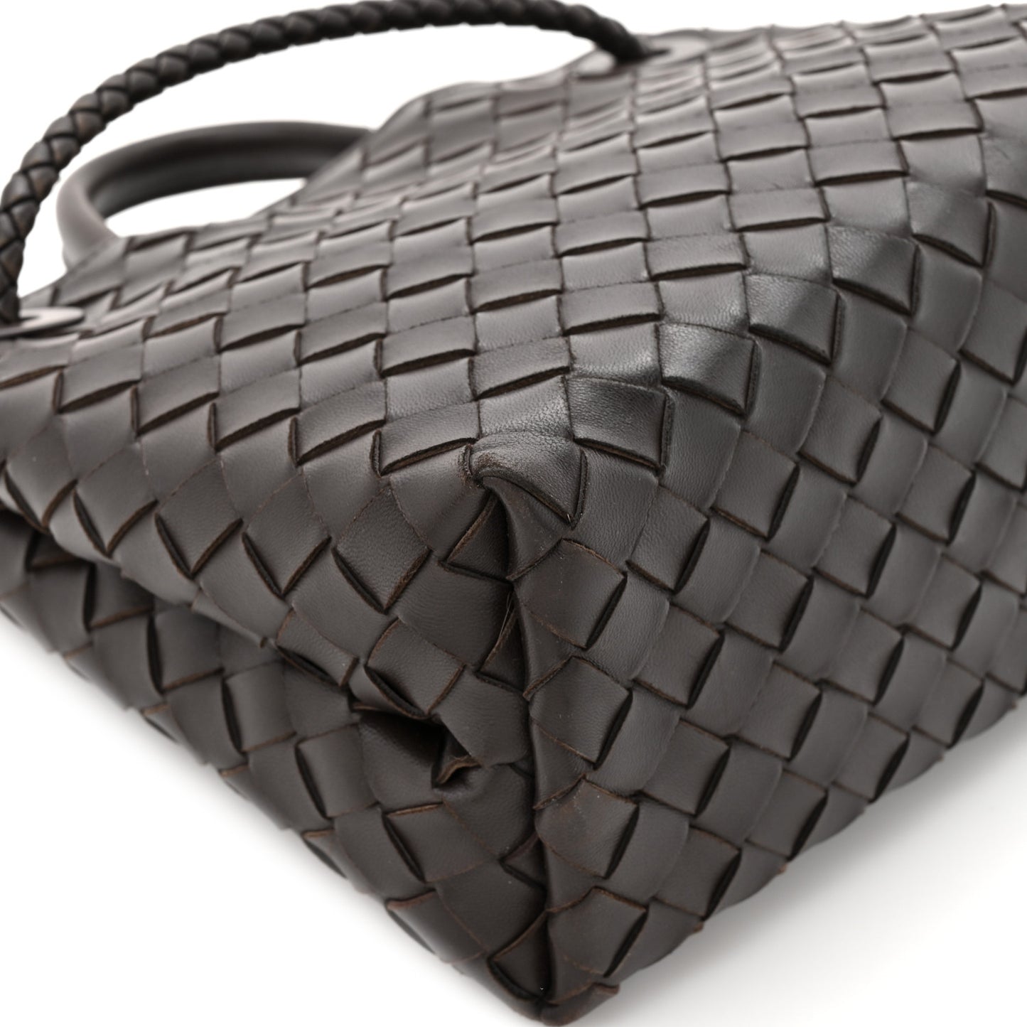Nappa Intrecciato Small Andiamo Shoulder Bag Fondant