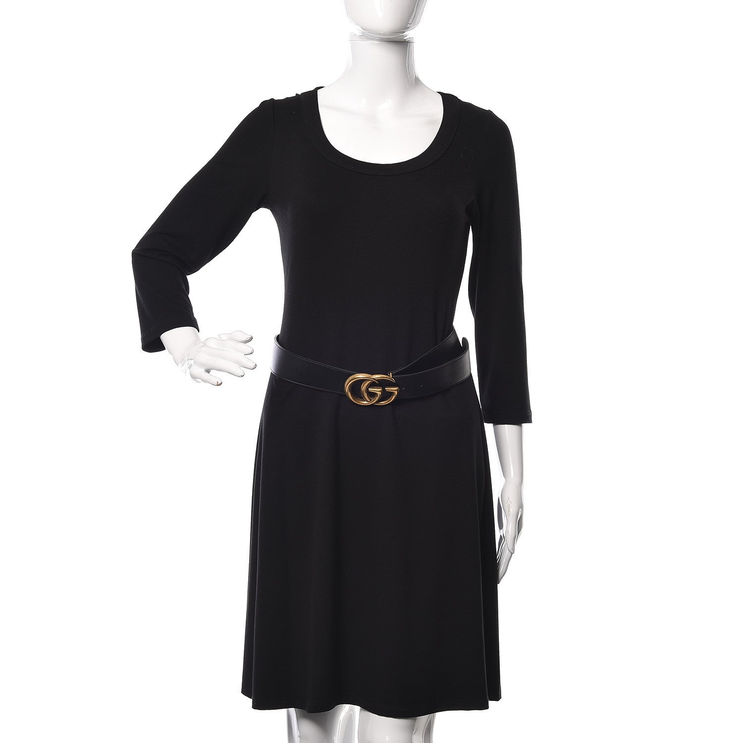 Gucci Calfskin Double G 40mm Belt 80 32 Black 2 of 7