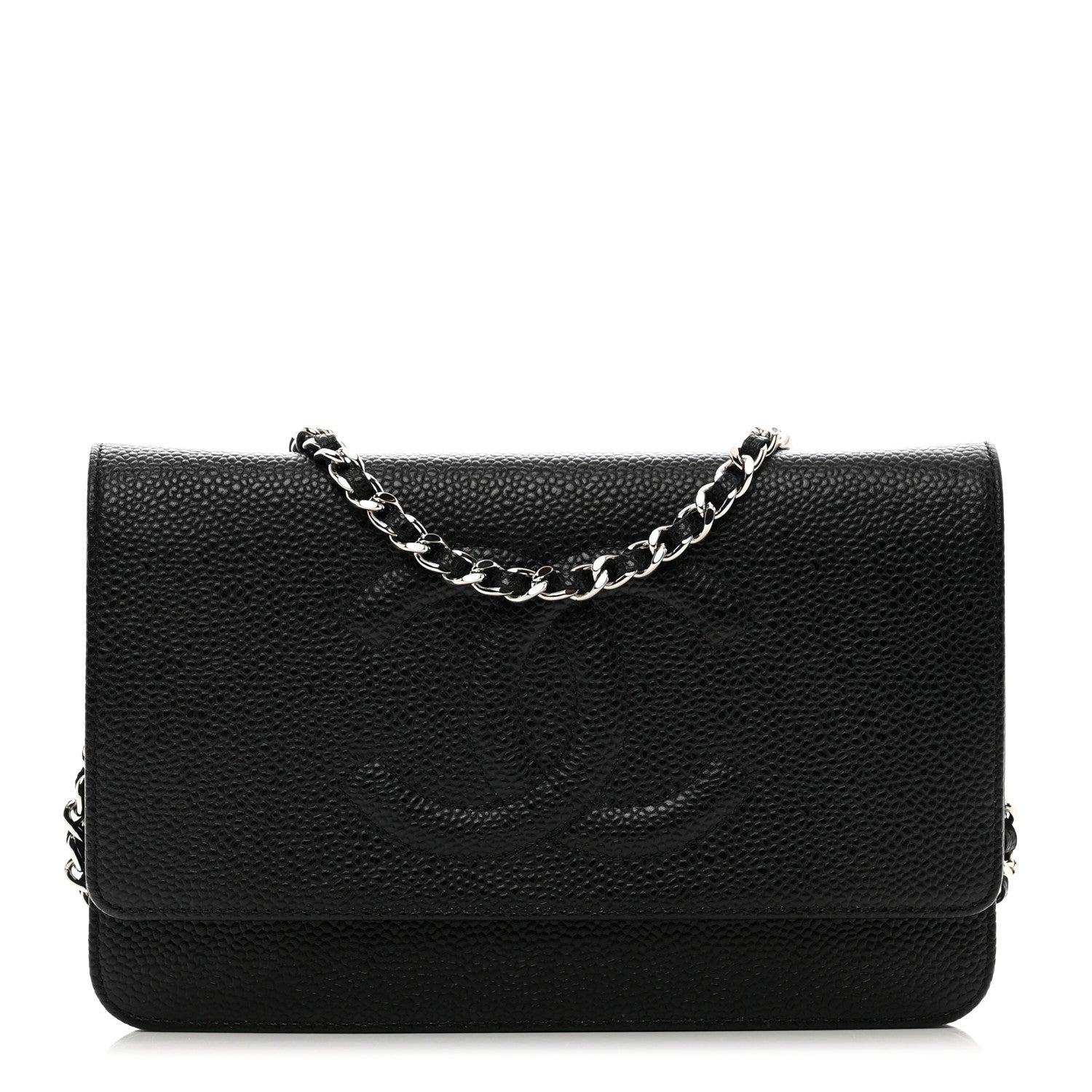 Chanel Caviar Timeless CC Wallet on Chain WOC Black 1 of 13